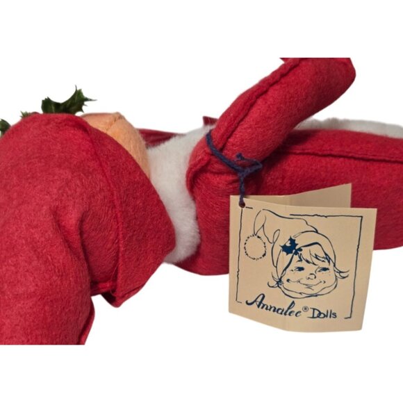 Annalee Dolls Vintage Christmas Swirl Red Elf Code# 7448 Mobilitee Doll (NWT) - Picture 15 of 16